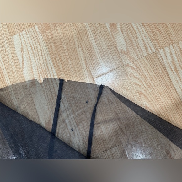 graphite & taupe Adrianna Papell Beaded sequins Mermaid Mesh Gown size 2 petite - Picture 16 of 16